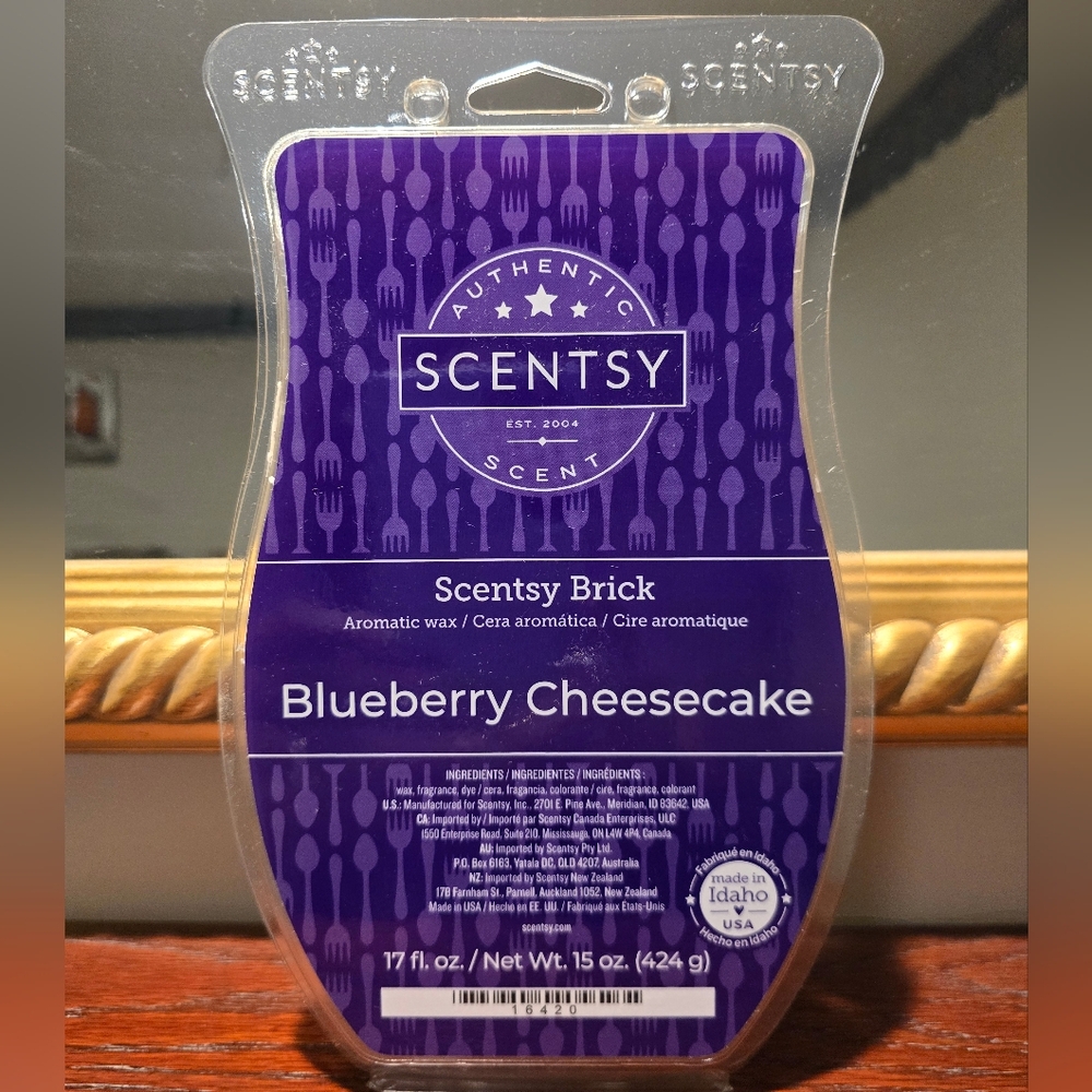 Scentsy Wax Melt - Blueberry Cheesecake BRICK, 15 oz